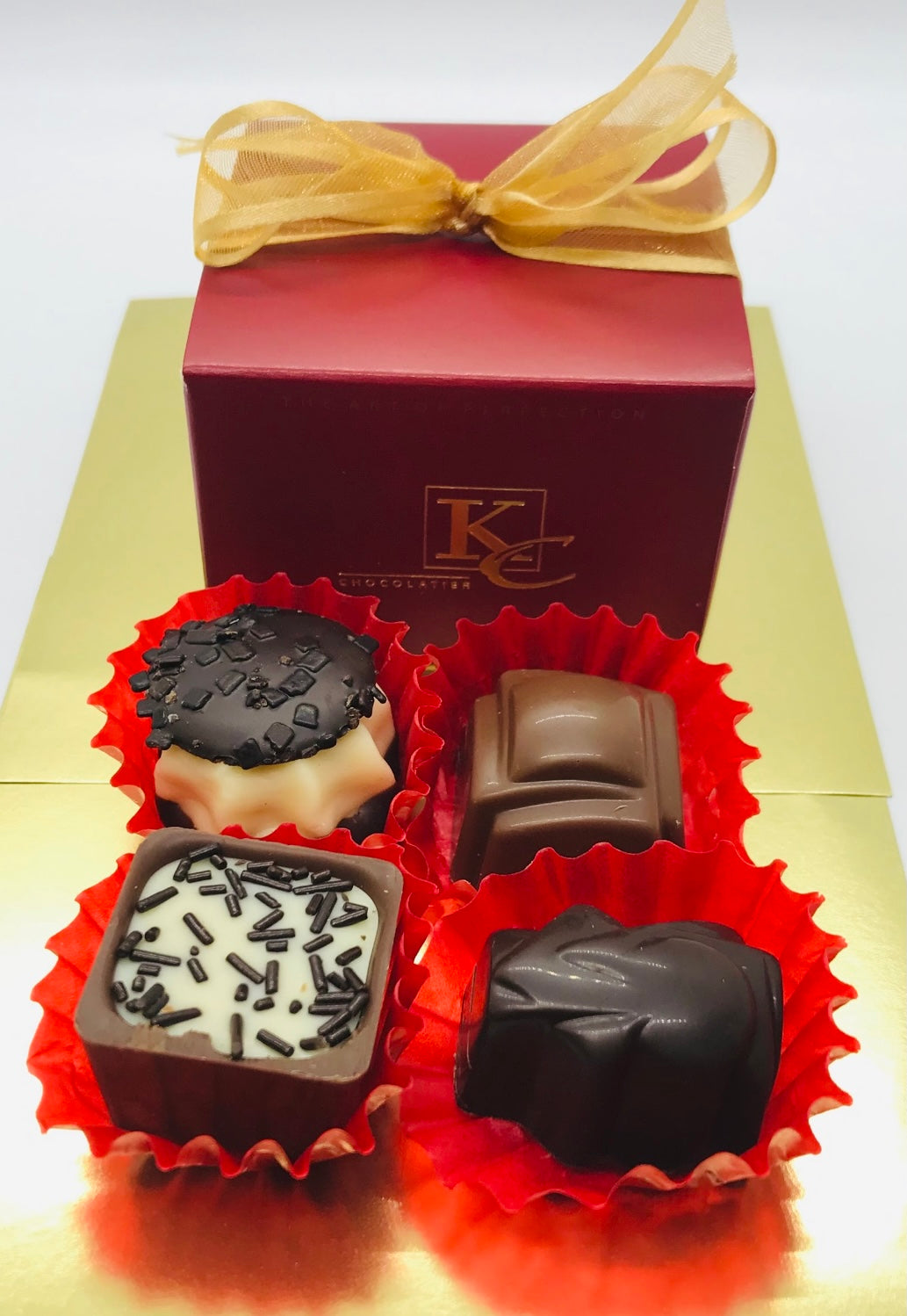 4 piece KC Chocolatier Ballotin Box