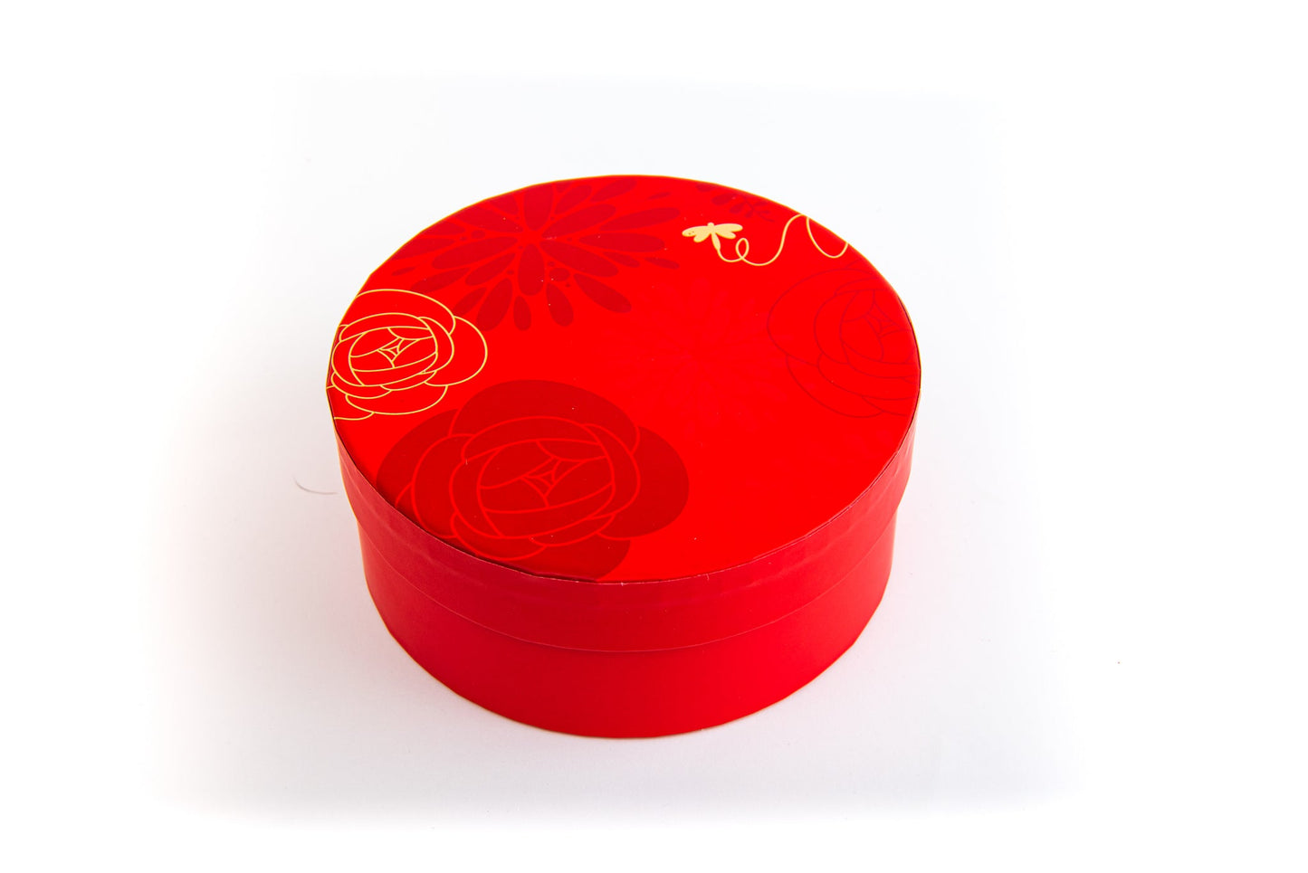 24 Piece Round Red Gift Box